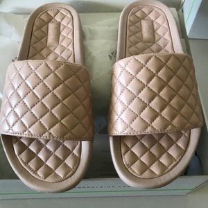Womens APL Rose Dust Lusso Slides, Size 9